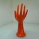 Vintage orange ceramic hand