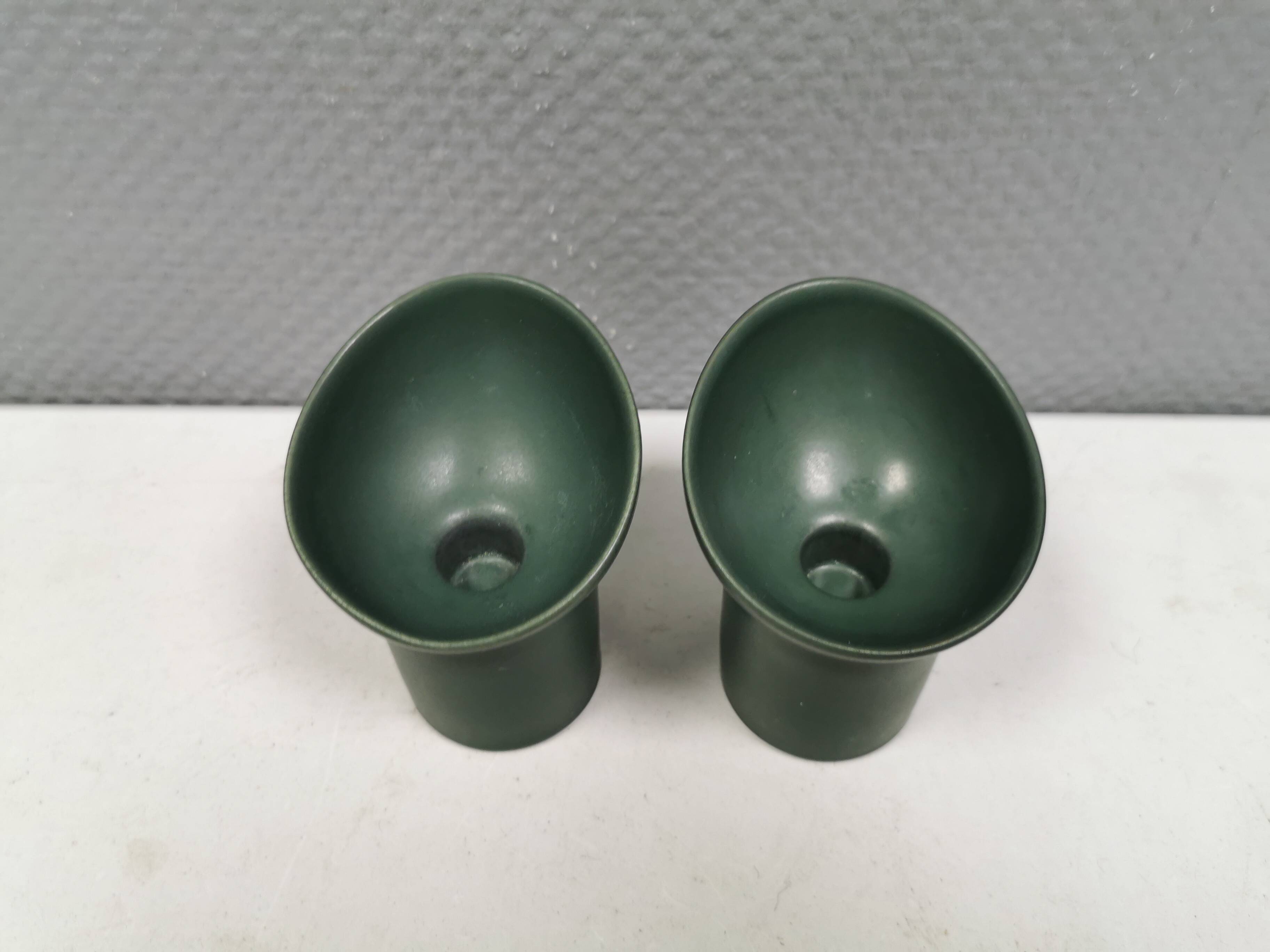 Two very rare Per Rehfeldt candlesticks model Åbo for Søholm Denmark 1991