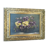 Old table with flowers