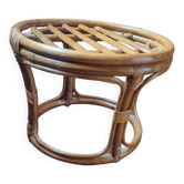 Rattan pouf