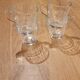 4 transparent glass coffee cups