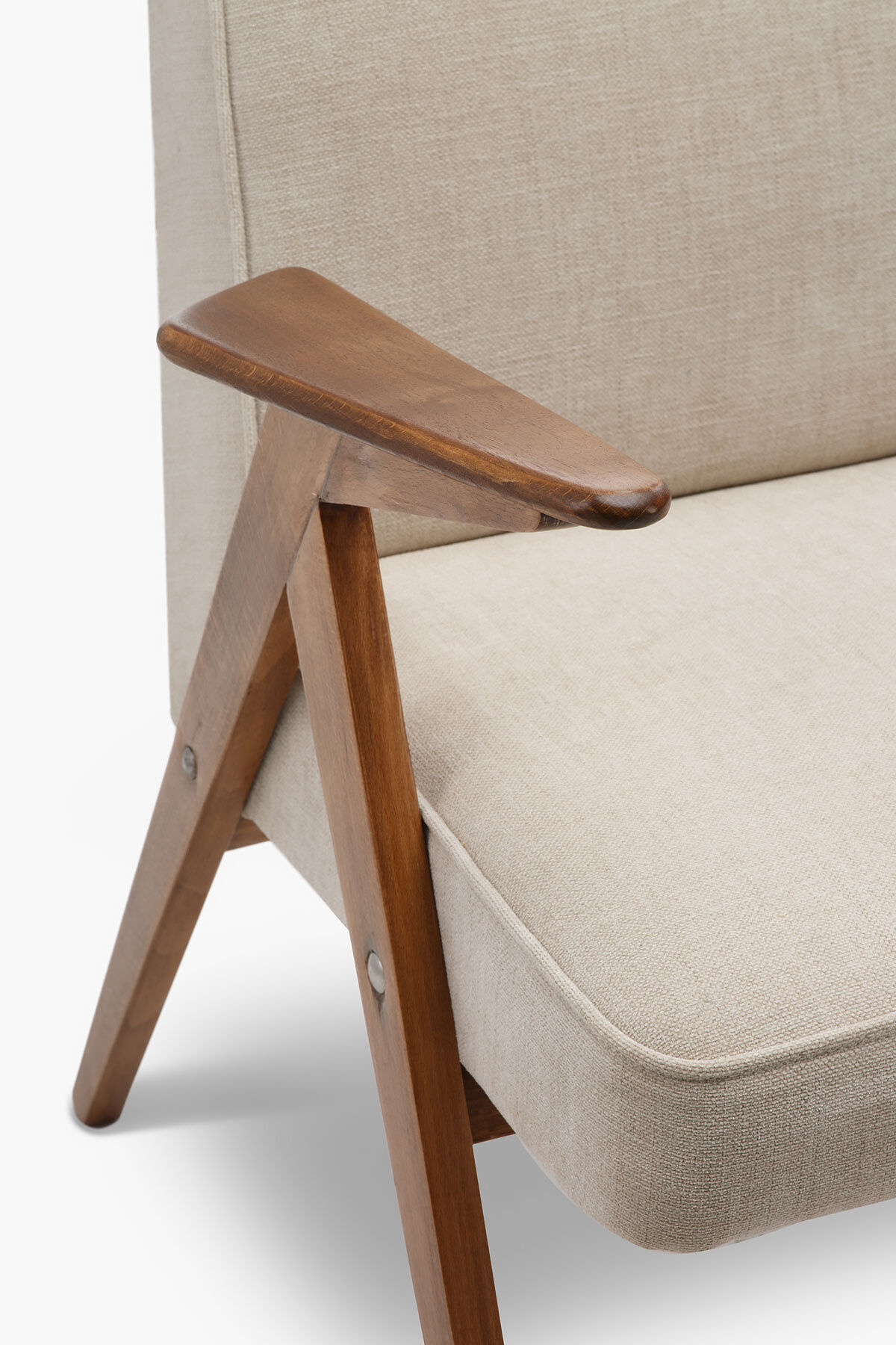 Type 300-177 bunny armchair with footrest from the 60s.