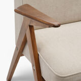Type 300-177 bunny armchair with footrest from the 60s.