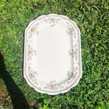 Large antique English earthenware dish from the 19th century