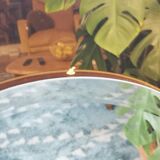 Smoked vintage bevelled mirror - 93x63cm