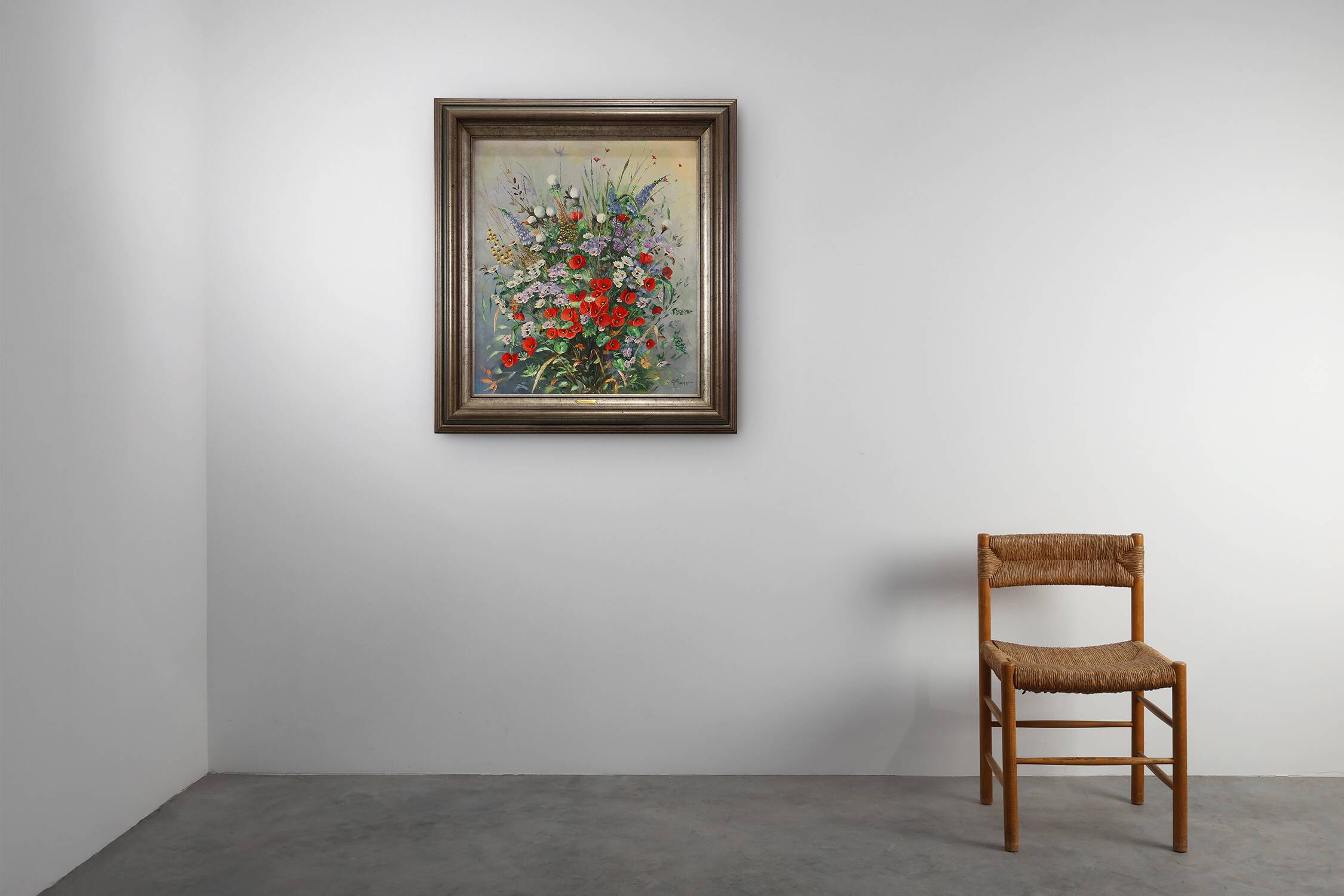 20th Century Baroque Still Life with Flowers by Roger Remmerie, Belgium