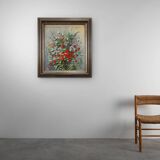 20th Century Baroque Still Life with Flowers by Roger Remmerie, Belgium