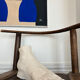 White plaster foot cast