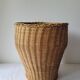 Wicker wastebasket