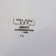Round, deep serving dish from Digoin Sarreguemines Nina Rosa 2106108