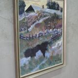 Scandinavian Modern Painting, Kai Christensen, 1970s