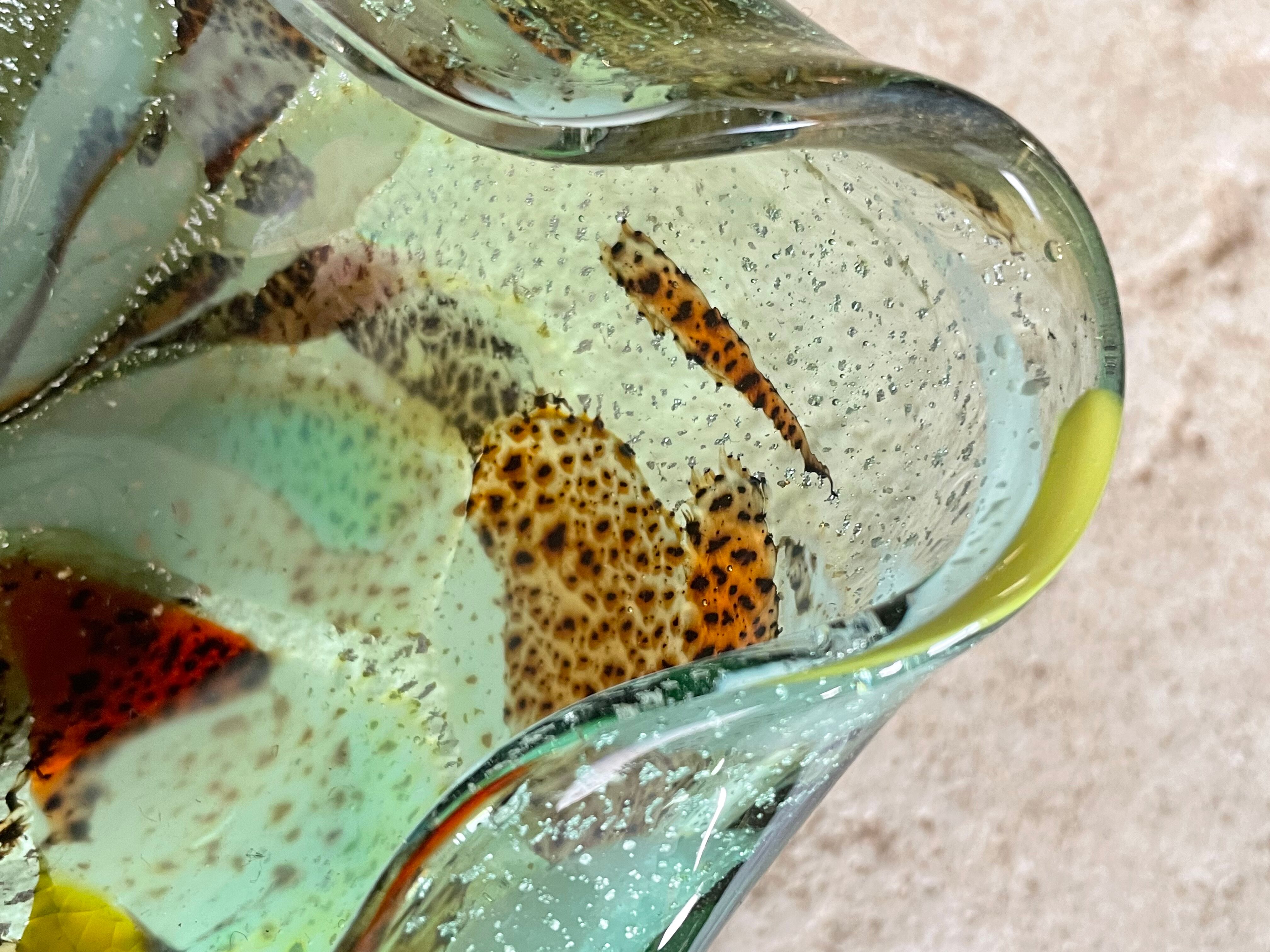 Tutu-frutti glass pocket trays from Murano circa 1960