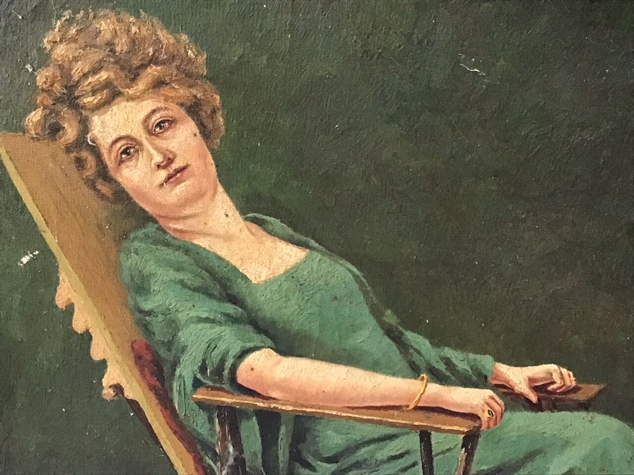 Huile sur toile 1920 l’après repas au boudoir