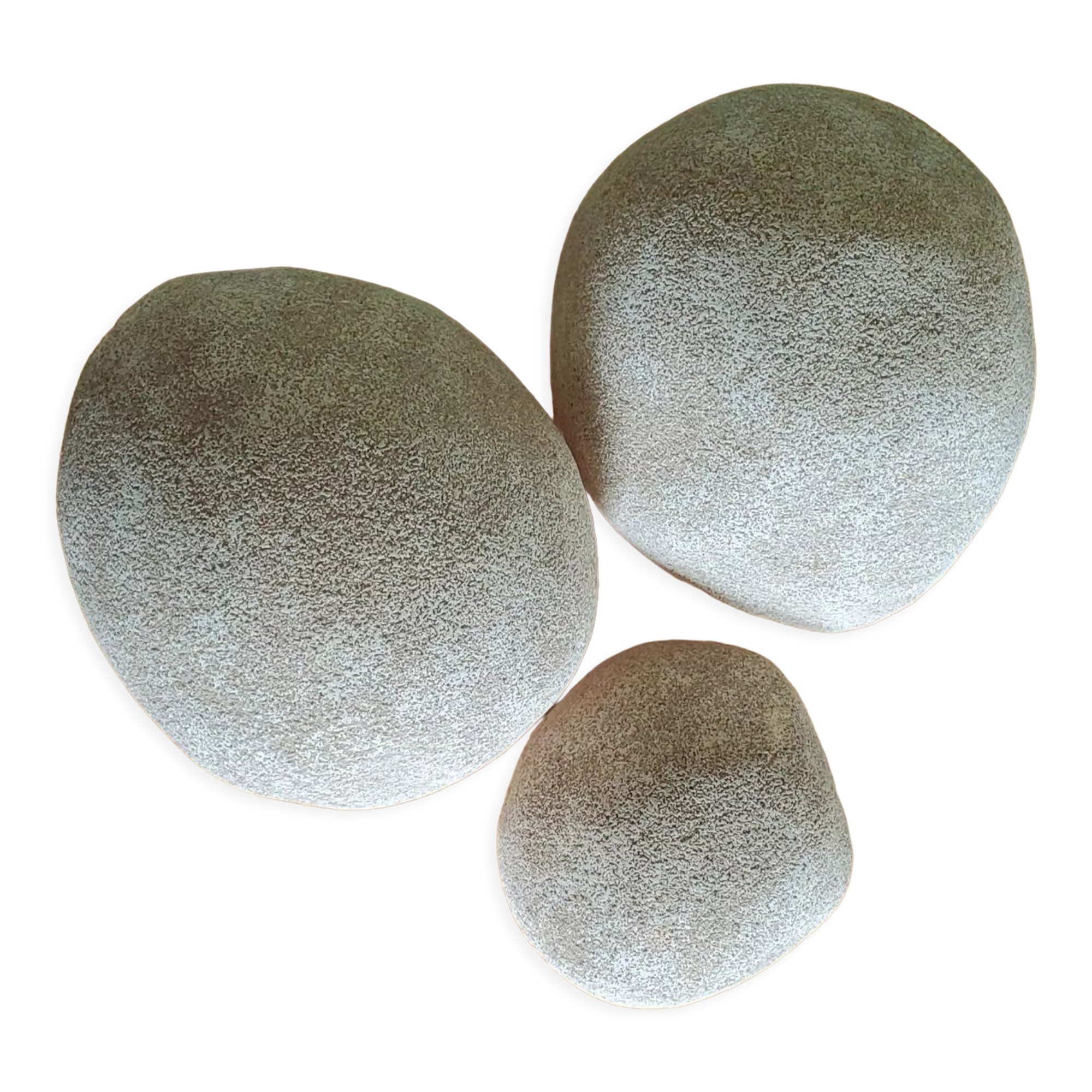 3 pebble lamps called Dora model of Cazenave