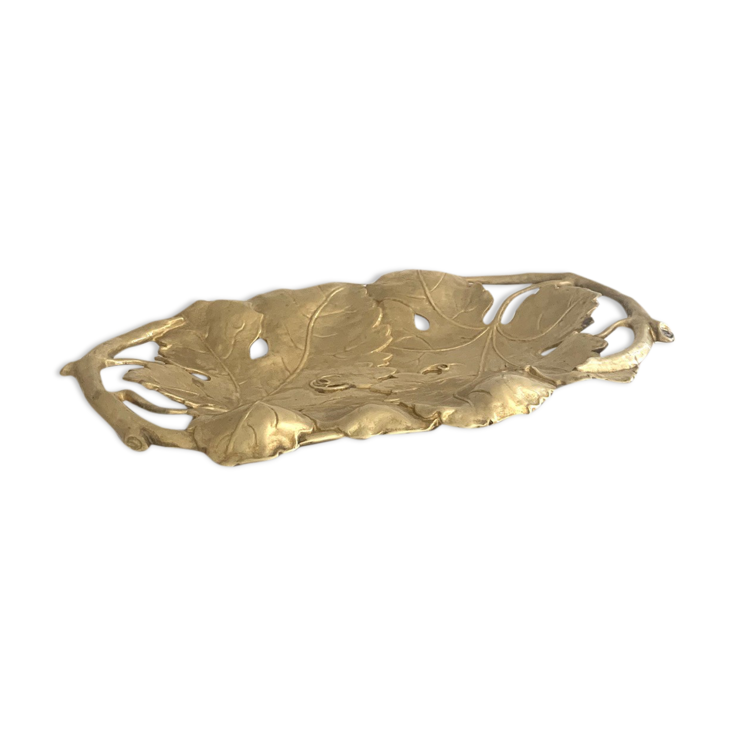 Brass Art Nouveau dish