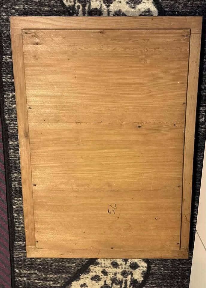 Large mirror H 77.5 cm Width 54.5 cm Thickness 5 cm