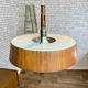 Vintage teak pendant lamp 1970