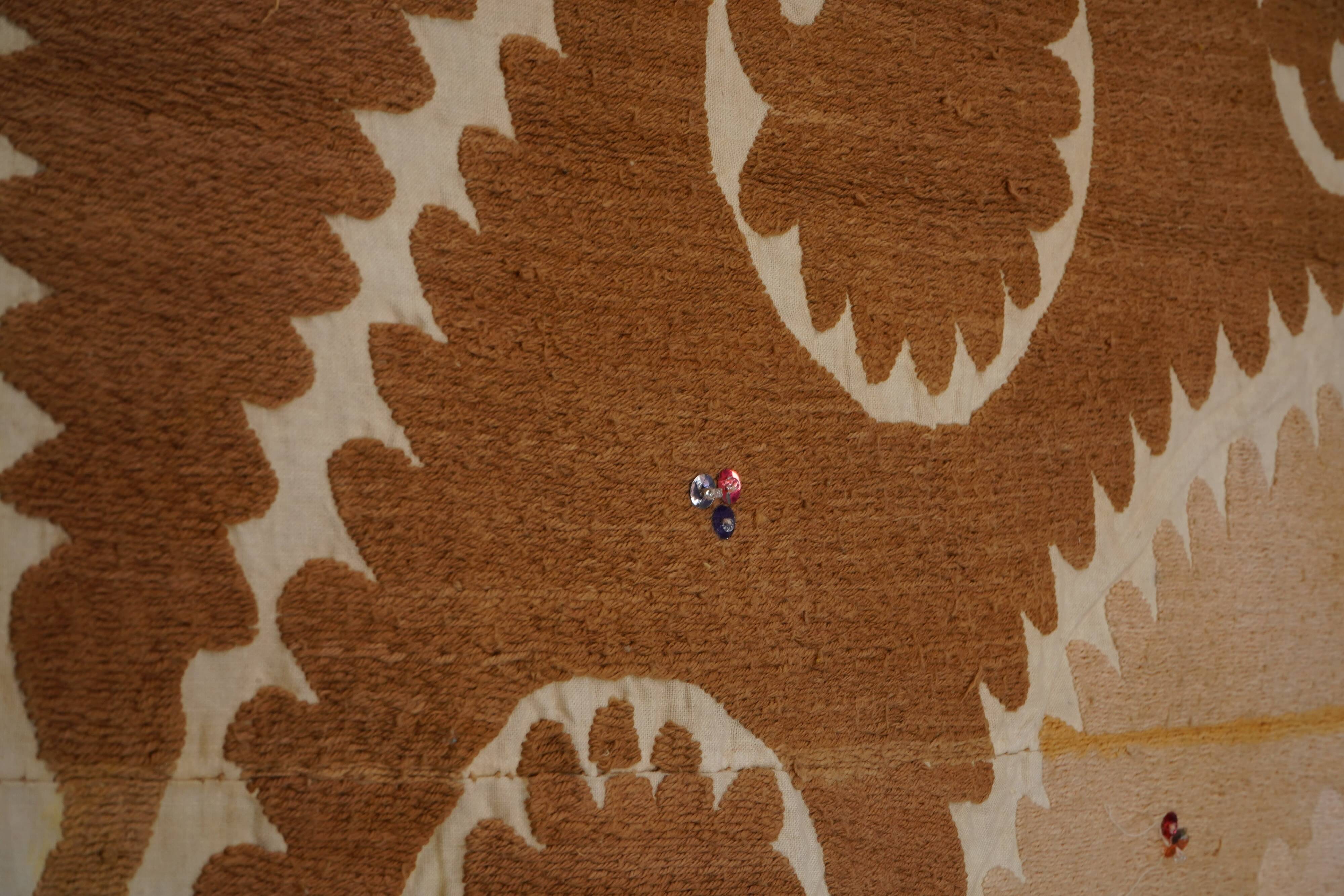 Vintage Turkish hand-knotted rug 132x135 cm