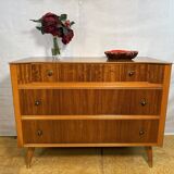 Mid Century Retro Teak Chest of Drawers by Austinsuite Circa 1960  A stunni