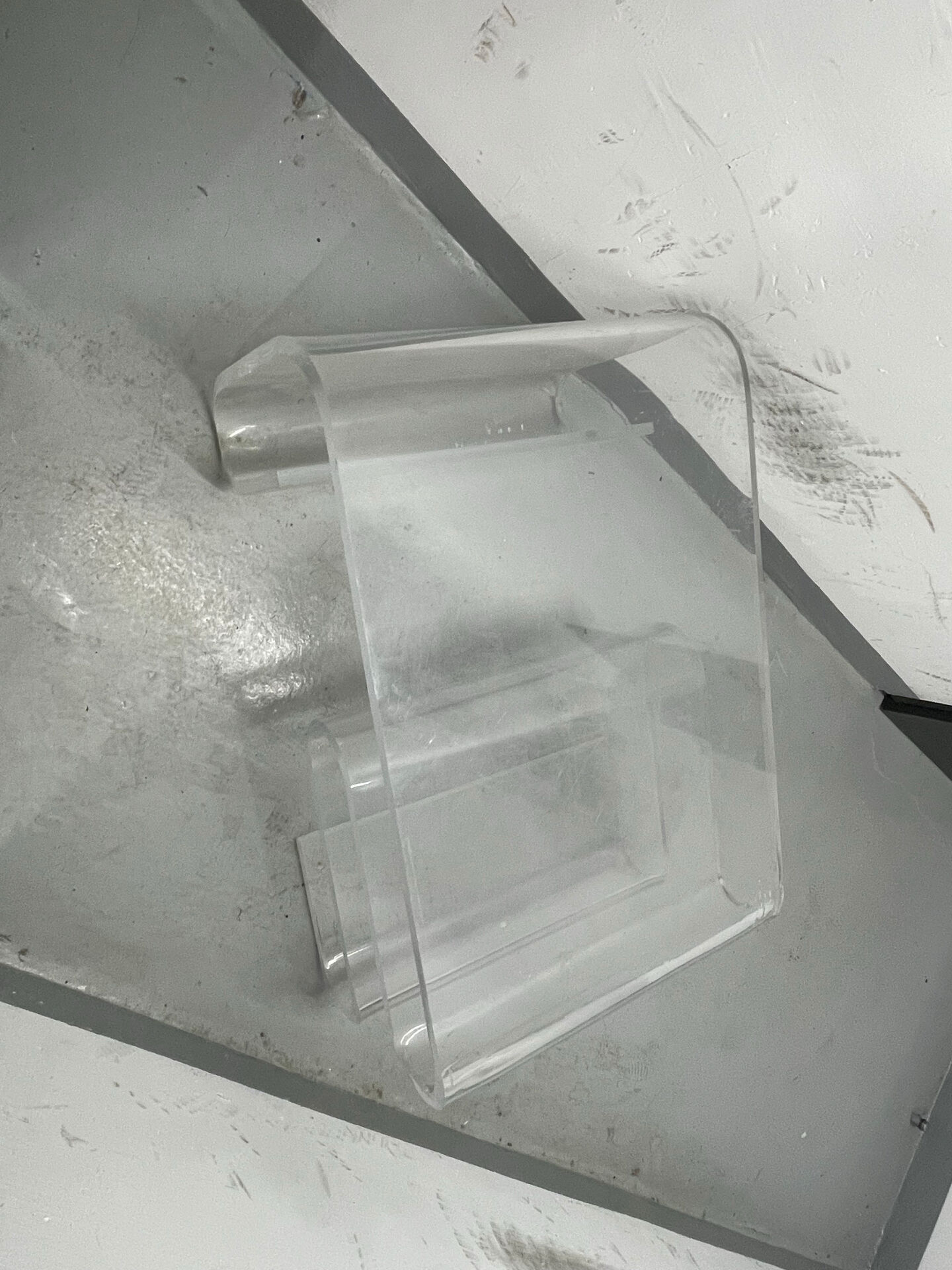 Vintage plexiglass coffee table