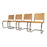 Ensemble de quatre chaises Thonet S32 par Marcel Breuer, 1983
