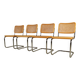 Set of four Thonet S32 chairs by Marcel Breuer, 1983