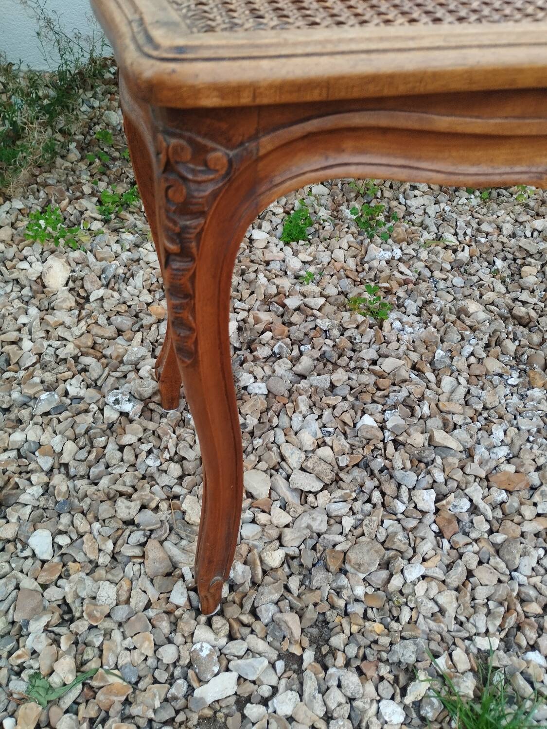 Banquette de piano ancienne style Louis XV