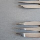 Ivory bakelite handle dessert forks. pack of 12