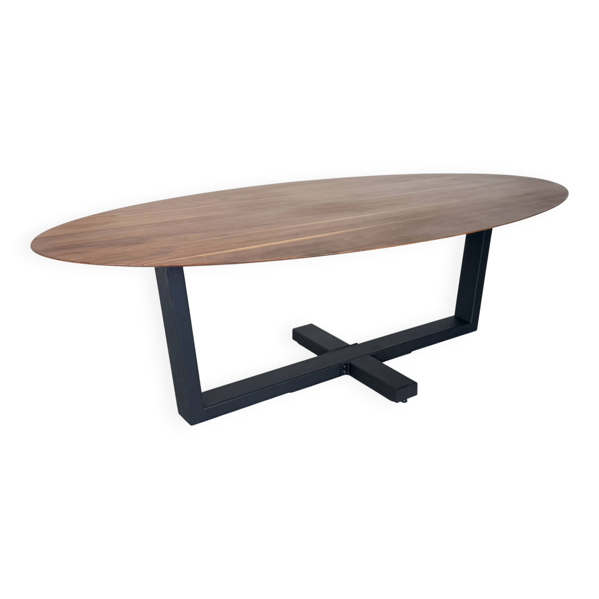 Table à manger ovale en noyer massif 260x120 - Bert Plantagie
