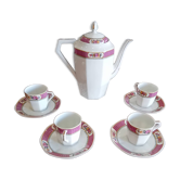 Ensemble service à café en porcelaine de Limoges