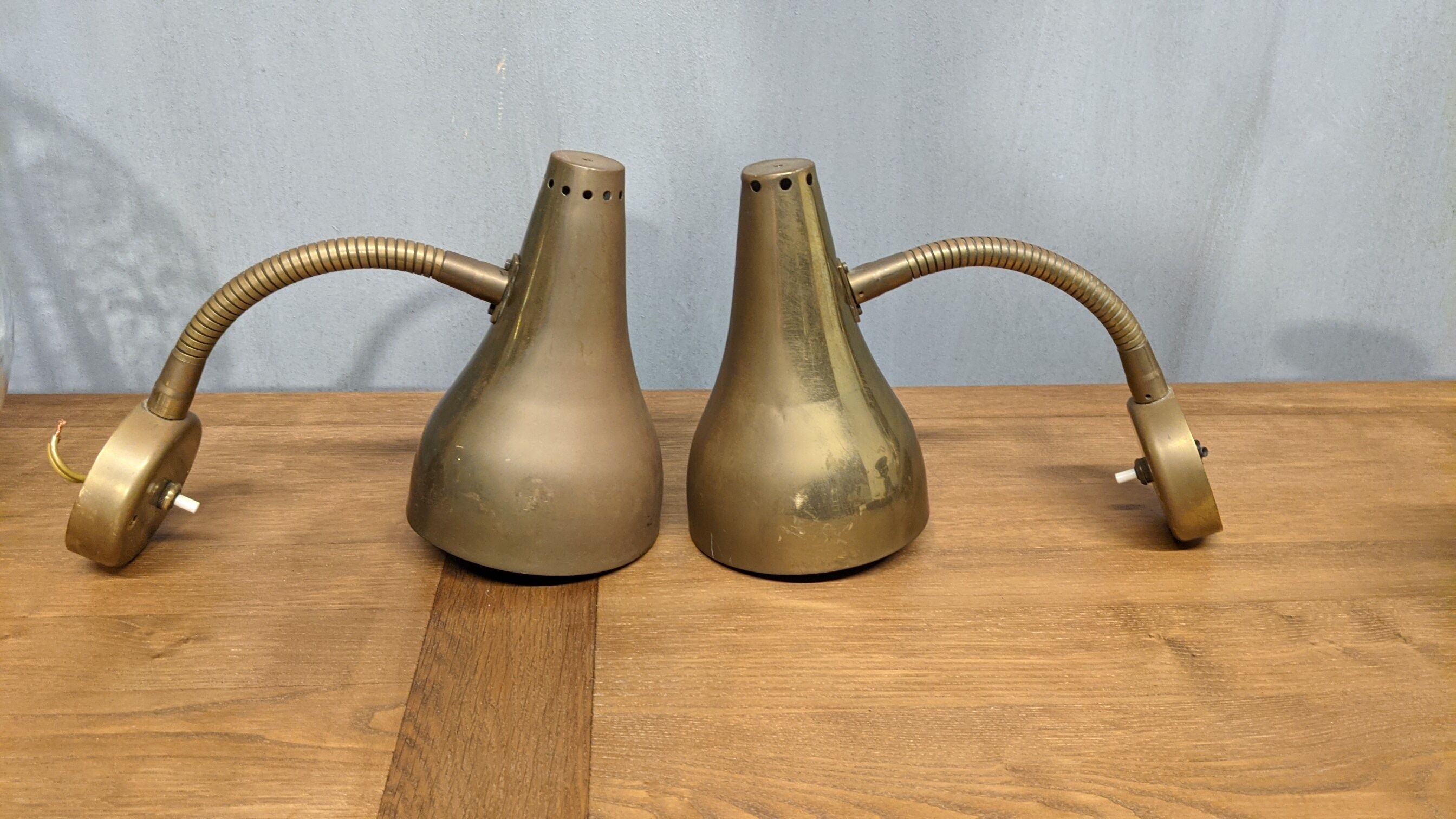 Pair of vintage wall lamps 1970