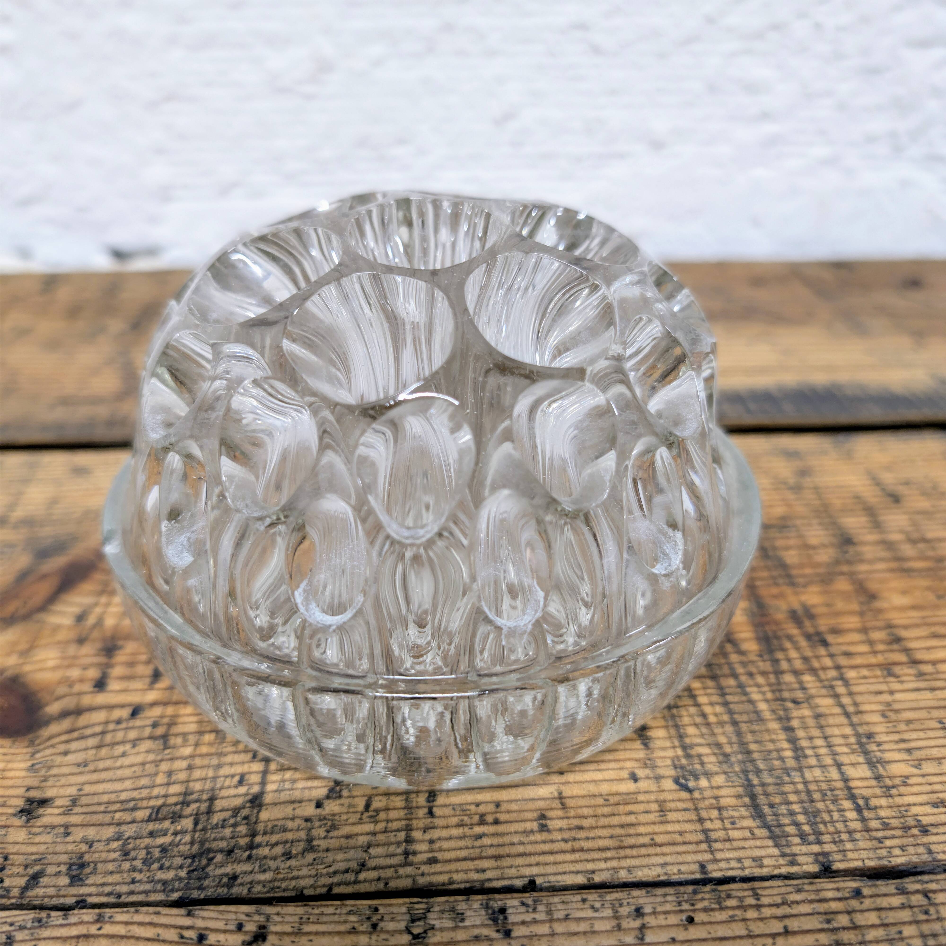 Large glass flower vase