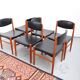 Mid Century Teak Jalk Glostrup Chairs 1960s Retro Vintage (6 pcs)