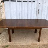 Rectangular Scandinavian butterfly table in solid wood