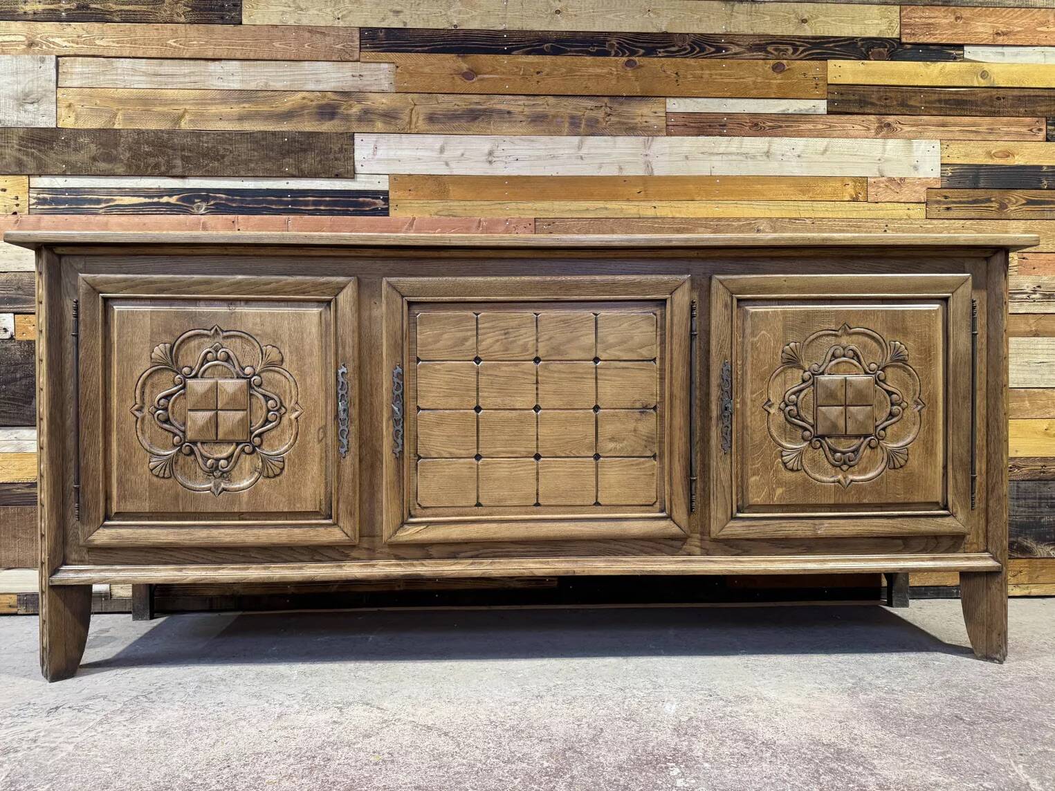 Large Art Deco sideboard in oak - Modernist Design 1950