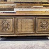 Large Art Deco sideboard in oak - Modernist Design 1950