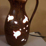 Vintage ceramic lamp Pottery of Accolay 1960