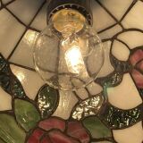 Tiffany-style glass pendant light