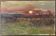 Tableau hsp paysage au coucher de soleil impressionniste