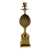 Brass Pineapple Lamp 1970 vintage France