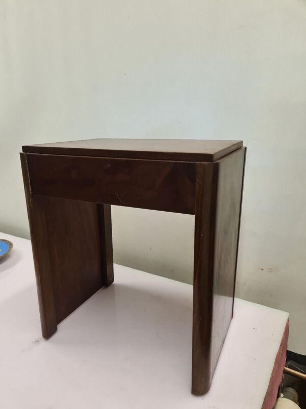 Tabouret de piano en acajou