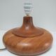 Solid wood lamp foot circular design 90s