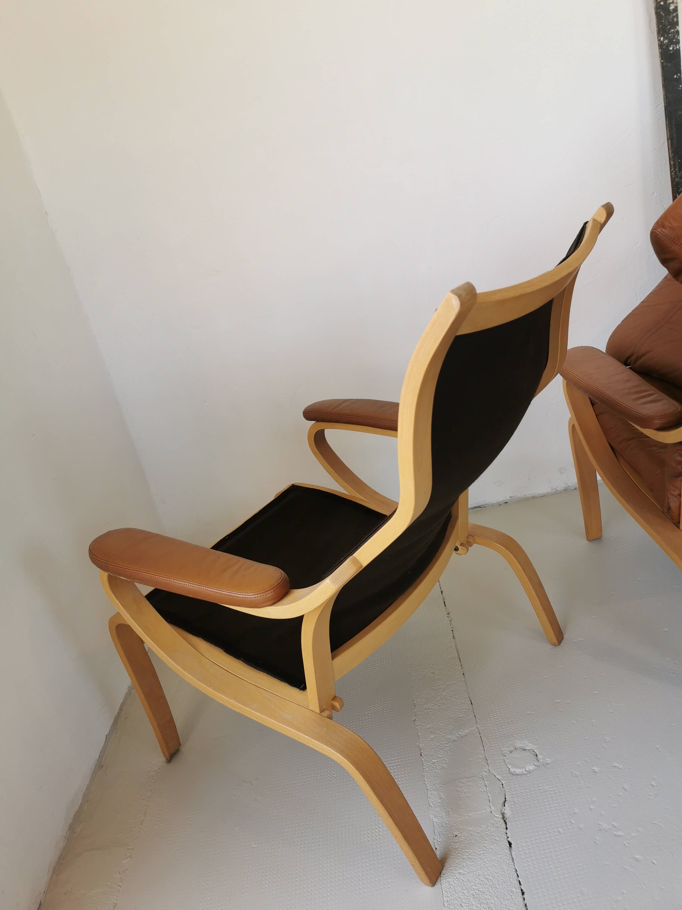 Pair of vintage Scandinavian armchairs