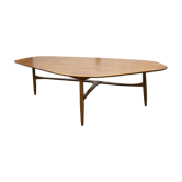 Table basse XXL scandinave teck 178cm 1965
