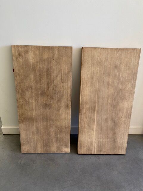 Stripped farmhouse table extensions to 255 cm