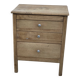 Small workshop cabinet with 3 stripped oak drawers.