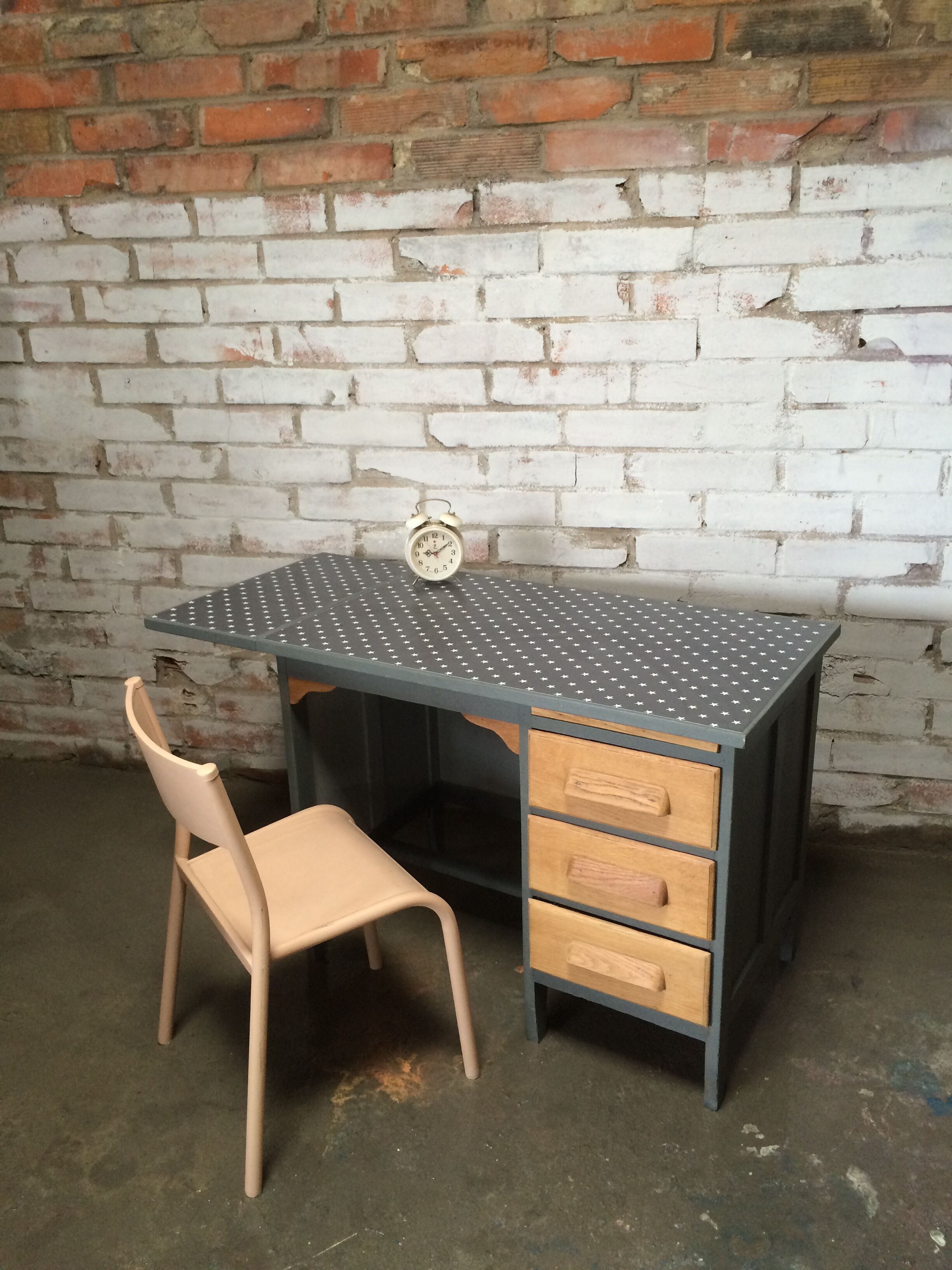 Office vintage size gray child & waxed canvas star