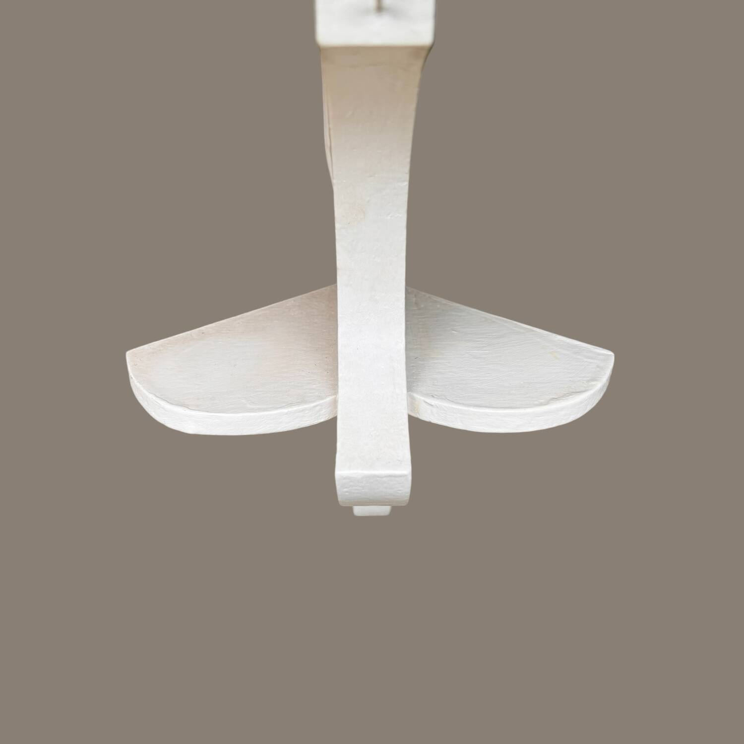 Old wooden wall corner shelf