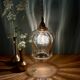 Vintage amber glass tulip pendant light
