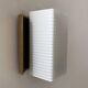 Vintage wall lamp, opaline and brass, France 1950